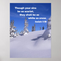 Isaiah 1:18 Though your sins be as scarlet