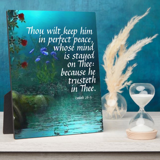 Isaiah 26:3    plaque (Side)