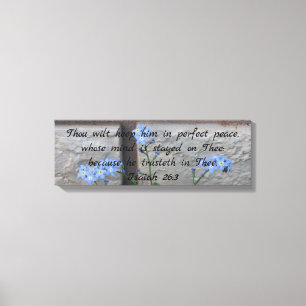 Isaiah 26 forget-me-nots canvas