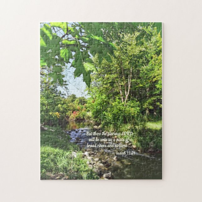 Isaiah 33:21 jigsaw puzzle (Vertical)