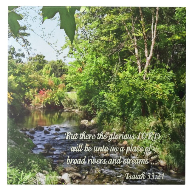 Isaiah 33:21 tile (Front)