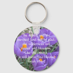 Isaiah 35:1-2 ~ The Crocus Keychain