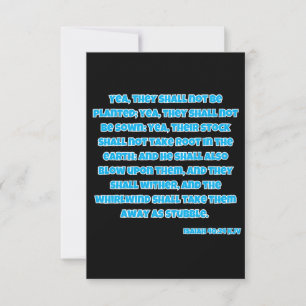 Isaiah 40:24 KJV Bible Scripture Greeting Card