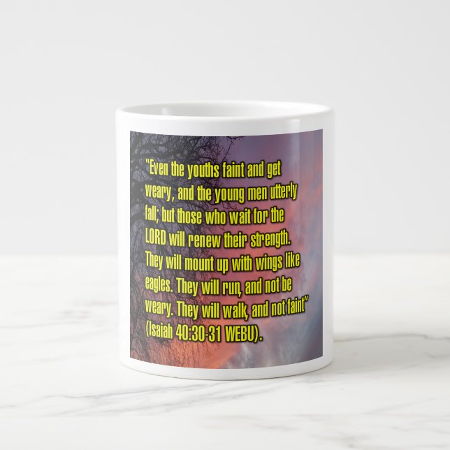 Isaiah 40:30-31 WEBU Mug (Front)