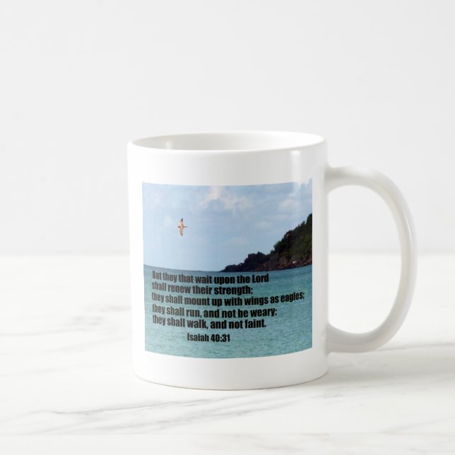Isaiah 40:31 coffee mug (Right)