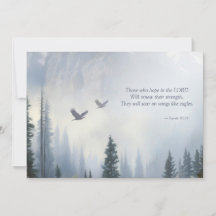 Isaiah 40:31 Eagles Wings Scripture Note Card