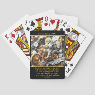 Isaiah 40:31 Faithful Ride Forward AI Art Playing Cards