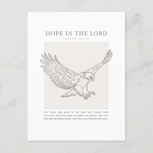 Isaiah 40:31 Hope in the Lord Postcard