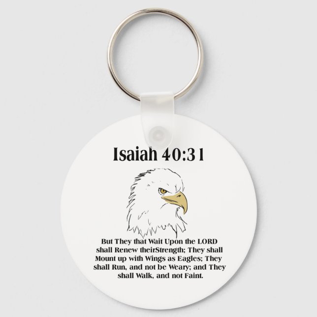 Isaiah 40:31 Keyring (Front)