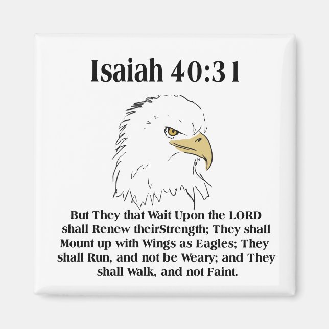 Isaiah 40:31 Magnet (Front)