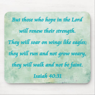 isaiah 40-31 mouse pad