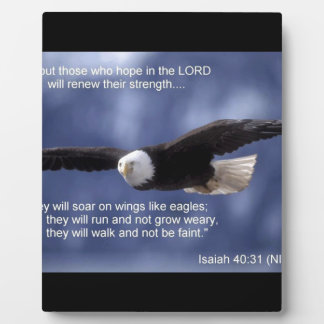Isaiah 40:31 plaque