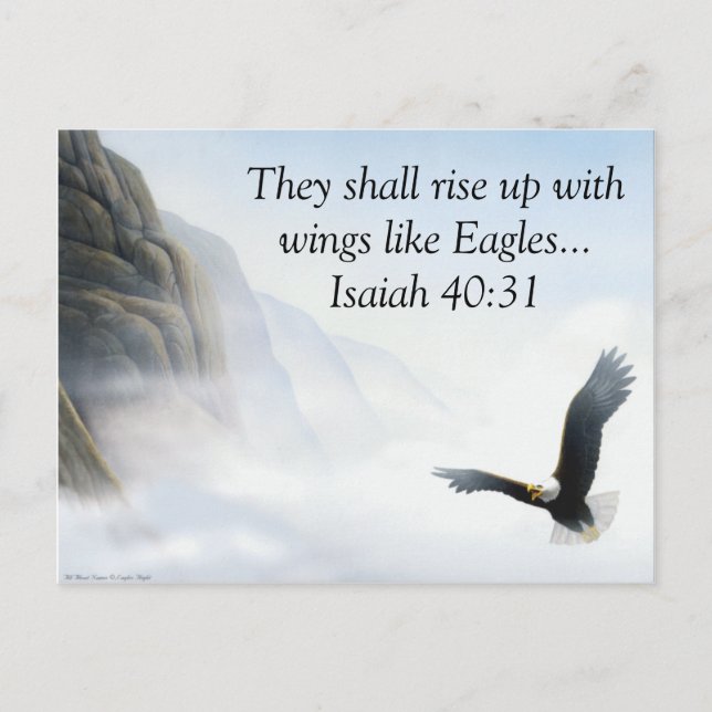Isaiah 40:31 postcard (Front)