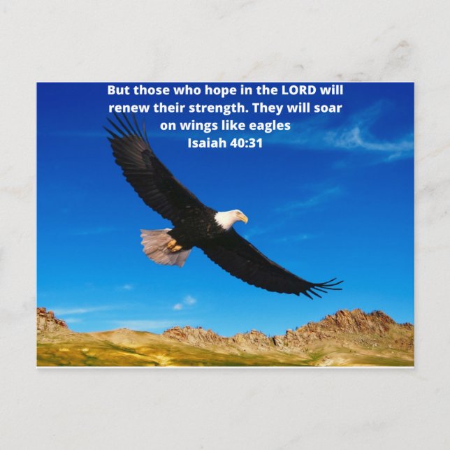 Isaiah 40:31 postcard (Front)