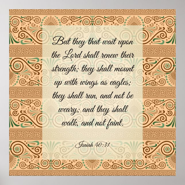 Isaiah 40:31 Poster (Front)