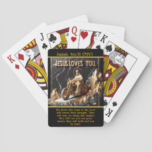 Isaiah 40:31 Powered by Strength AI Art Playing Cards