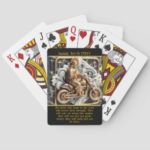 Isaiah 40:31 Ride Through Life AI Art Playing Cards