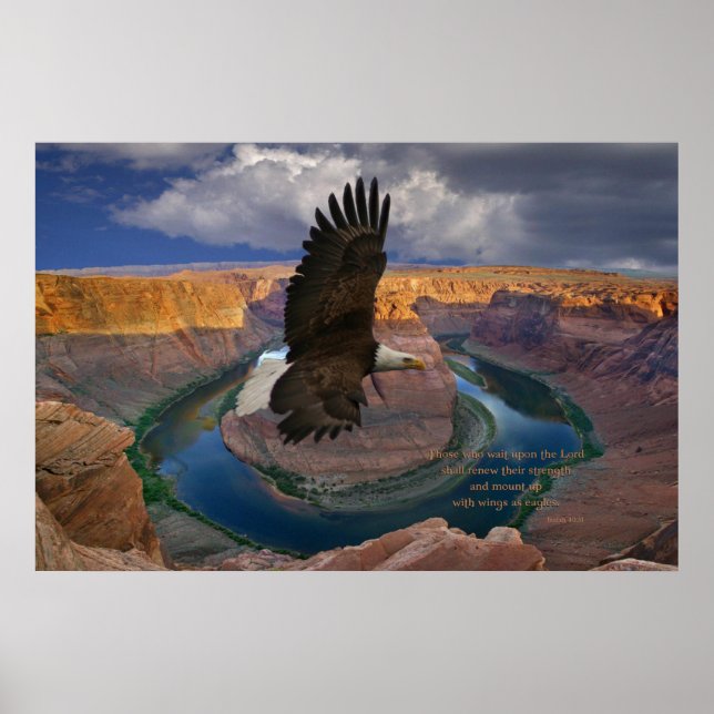 Isaiah 40:31 Scripture print (Front)