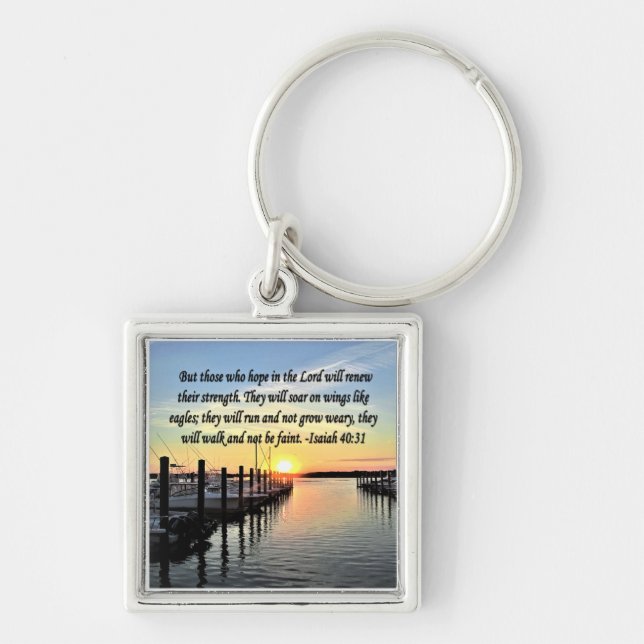ISAIAH 40:31 SCRIPTURE VERSE KEYCHAIN (Front)