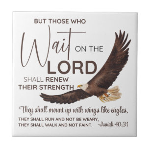 Isaiah 40:31 Those who Wait on the Lord Scripture Tile