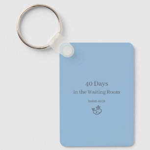 Isaiah 40:31 Waiting Christian Keychain