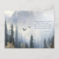 Isaiah 40:31 Wings Like Eagles Scripture Postcard