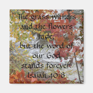 Isaiah 40:8 magnet