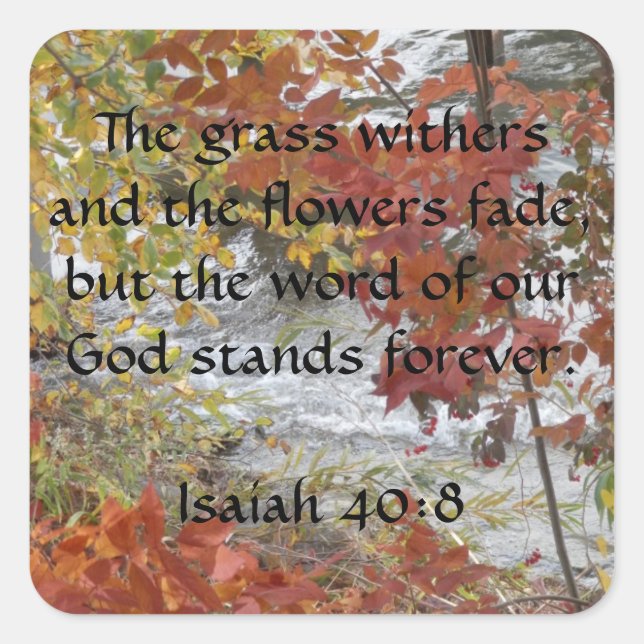 Isaiah 40:8 stickers (Front)