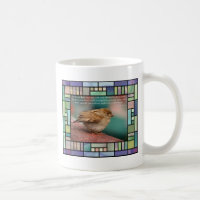 Isaiah 41:10 Bible Verse With Bird Stained Glass