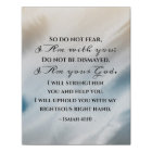 Isaiah 41:10 Do not fear for I am with you Bible  