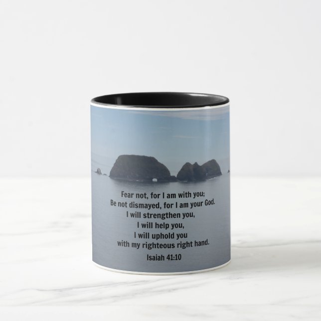 Isaiah 41:10 Fear not, for I am with you Mug (Center)