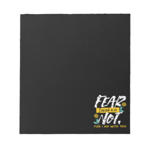 Isaiah 41:10 - Fear Not Inspirational Bible Verse  Notepad