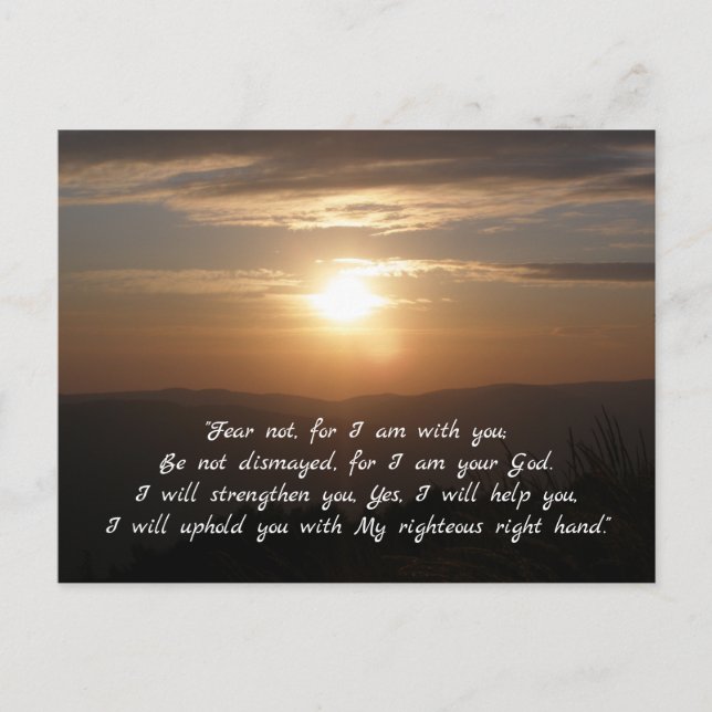 Isaiah 41;10 | Inspirational Postcard (Front)