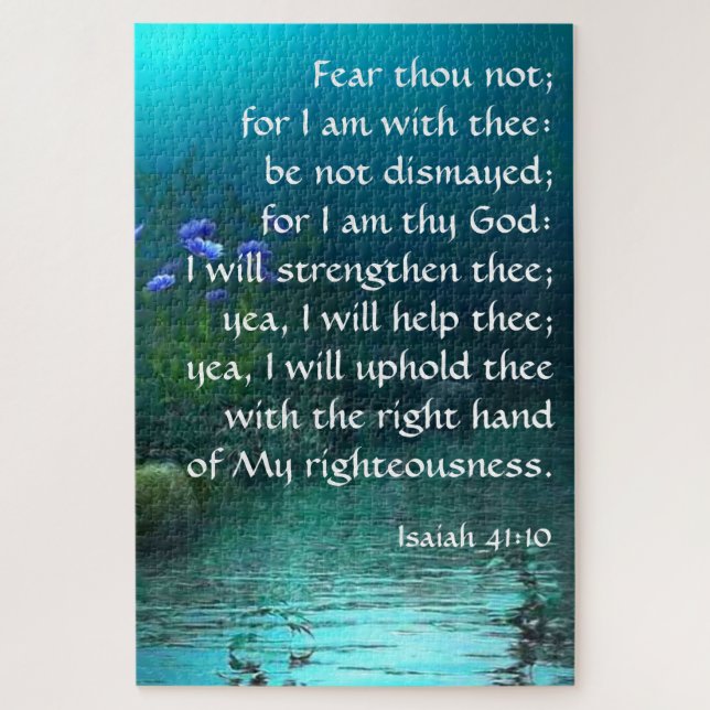Isaiah 41:10 jigsaw puzzle (Vertical)