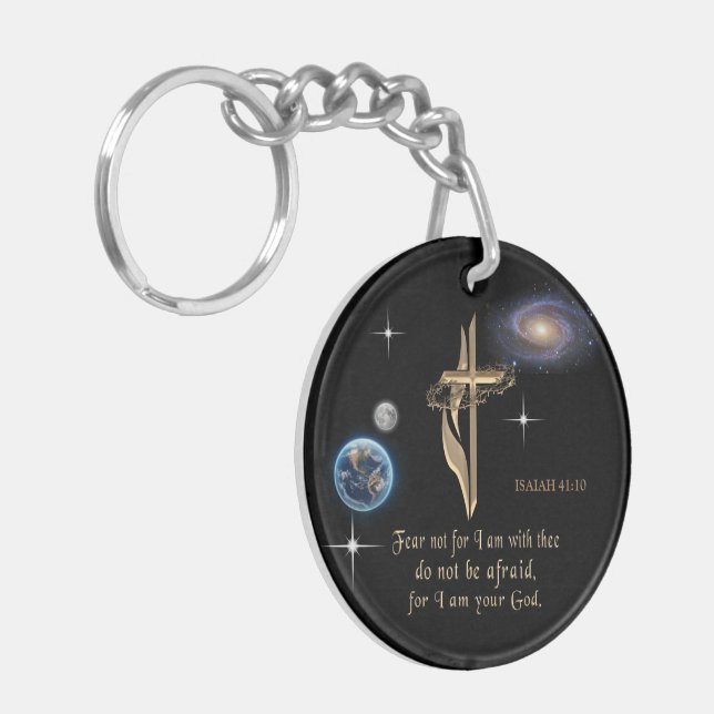 ISAIAH 41:10 KEYCHAIN (Front Left)
