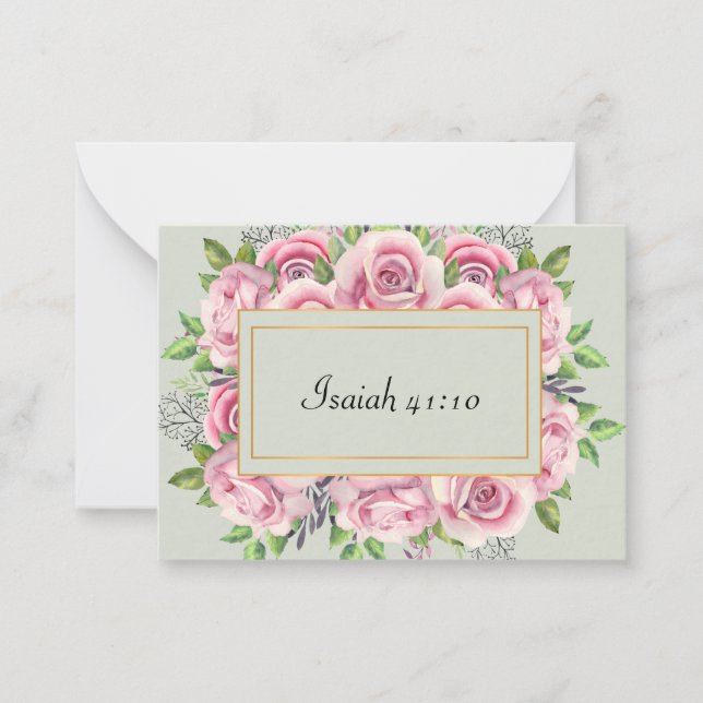 Isaiah 41:10 Scripture Note Card (Front)