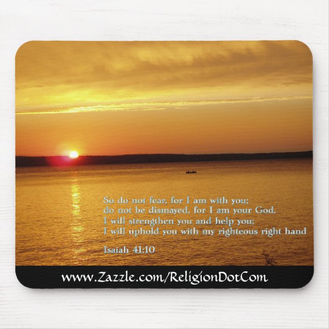 Isaiah 41:10  Sunset Mouse Pad (Front)