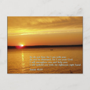 Isaiah 41:10  Sunset Postcard
