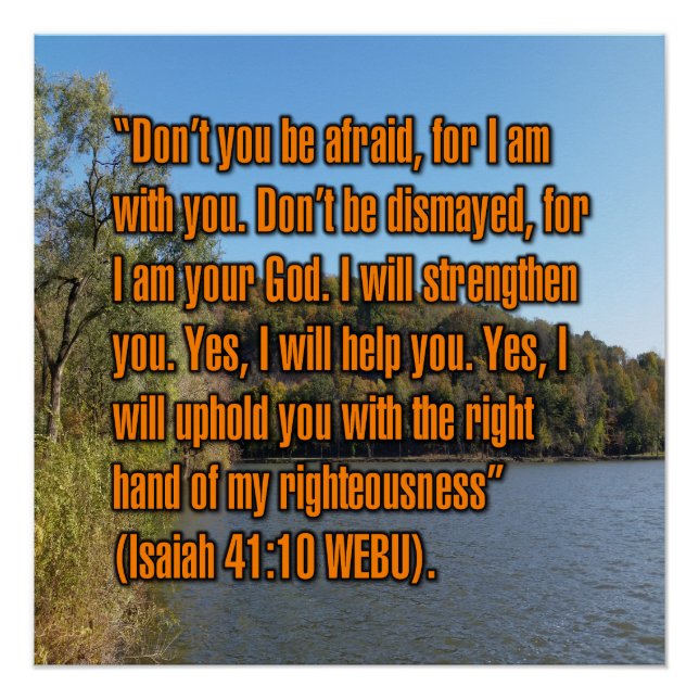 Isaiah 41:10 WEBU Poster (Front)