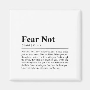 Isaiah 43:1-3 Fear Not Magnet