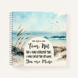 Isaiah 43:1 Fear not for I have redeemed you Ocean Notebook