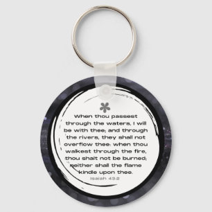 Isaiah 43:2 KJV Keychain by Scripture It