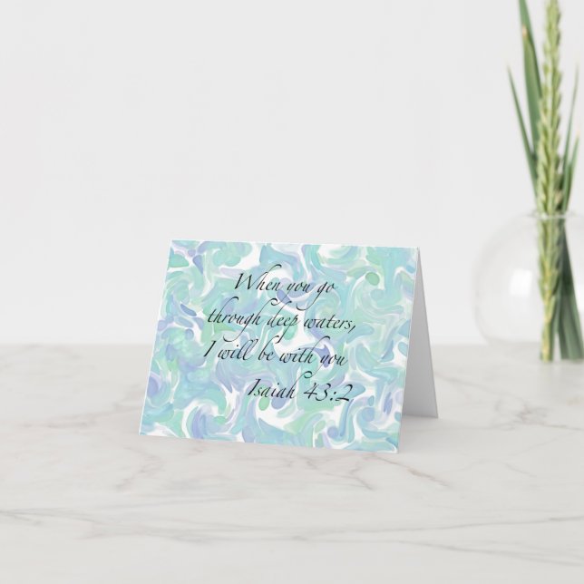 Isaiah 43:2 When you go… Note Cards (Front)