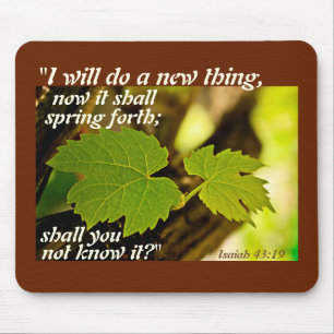 Isaiah 43 Bible Verse, I will do a new thing, Mouse Pad