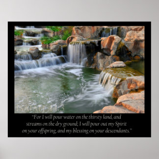 ISAIAH 44:3 Poster
