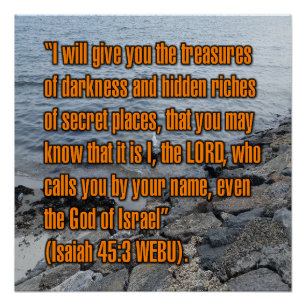 Isaiah 45:3 WEBU Poster