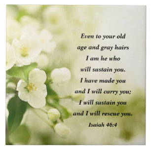 Isaiah 46:4 I am He who will sustain you Tile