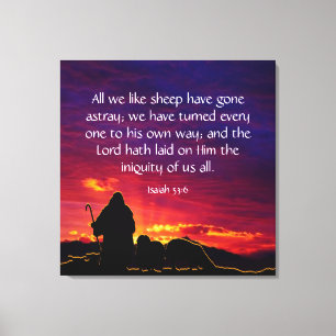 Isaiah 53:6 canvas print