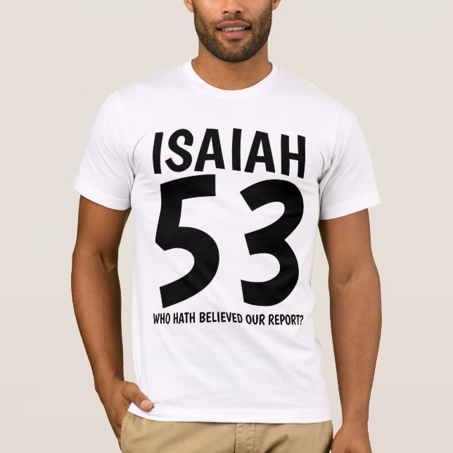 ISAIAH 53 T-shirts chrétiens messianiques (Devant)