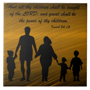 Isaiah 54:13 tile